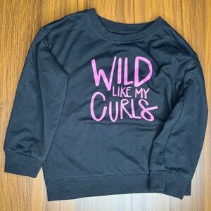 EUC ‘Wild Like My Curls’ Long Sleeve Shirt